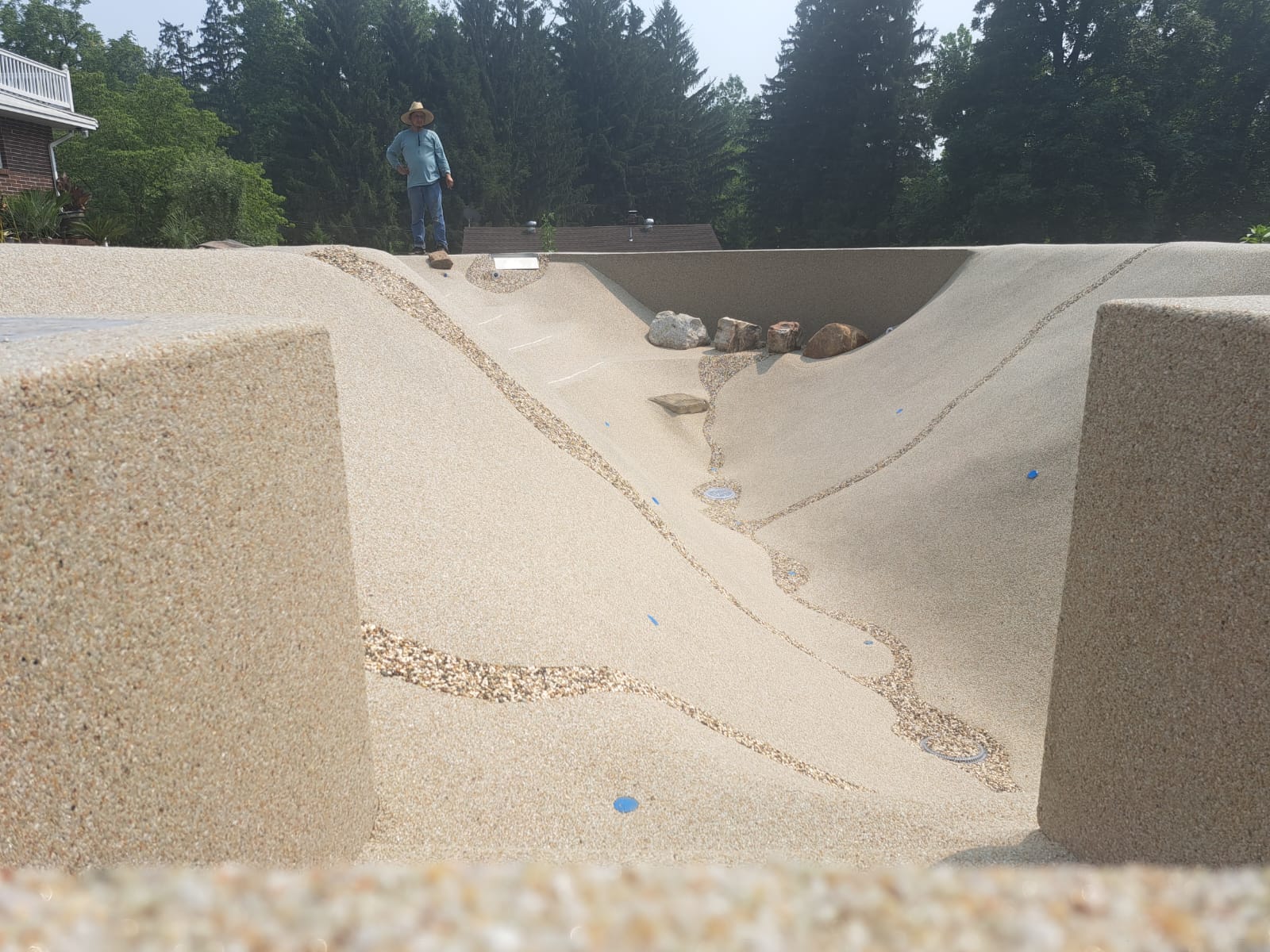 The Couch sand sculpted build — Mid-July