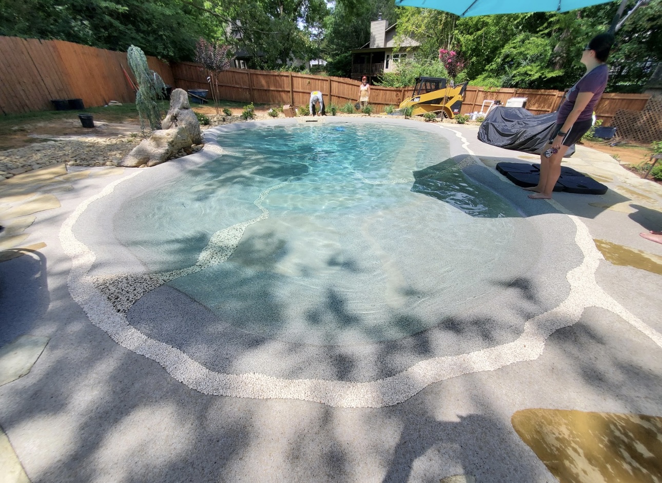 Sand sculpted pool by Blue Lagoon