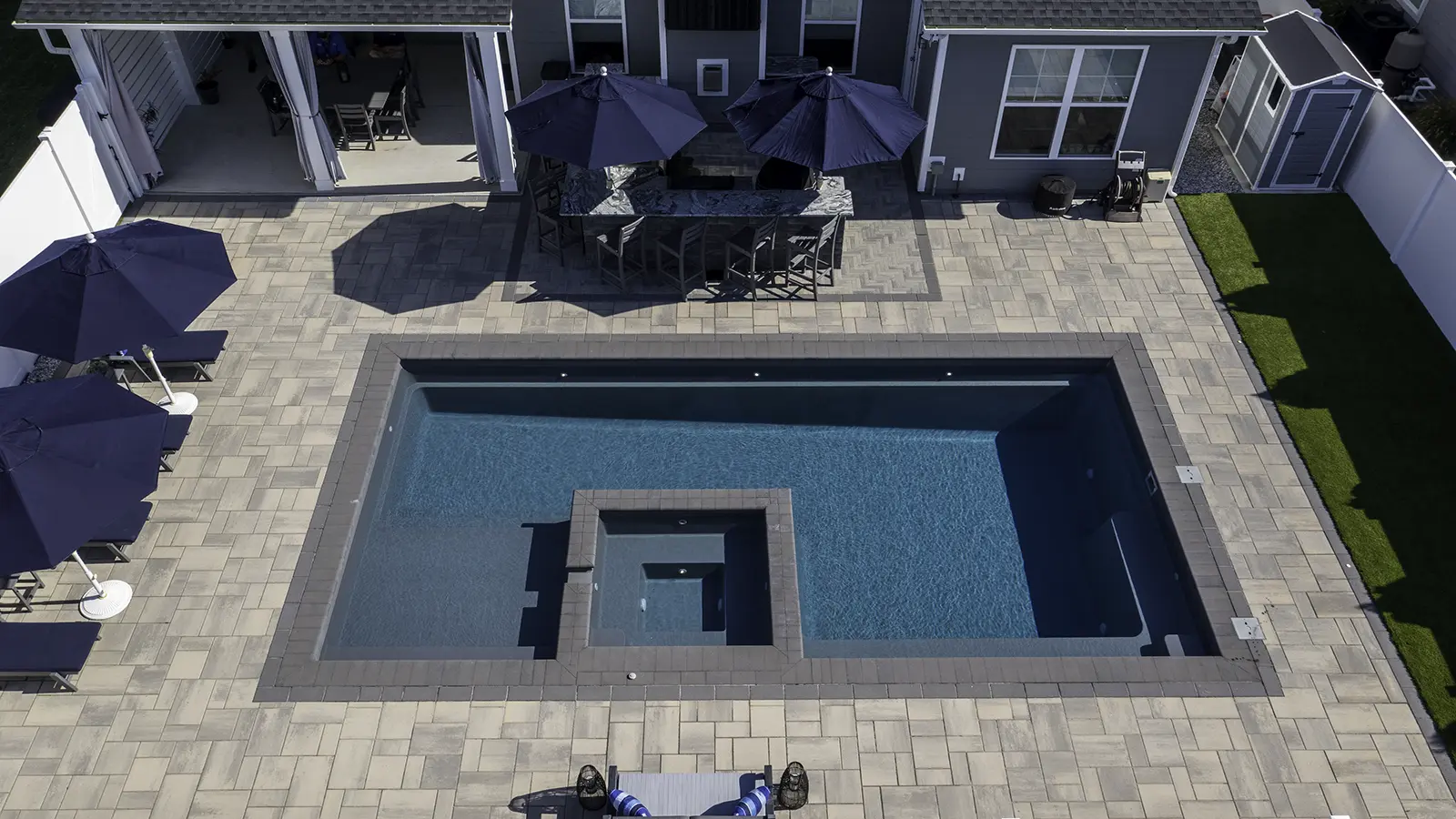 The Exquisite fiberglass pool by Imagine Pools