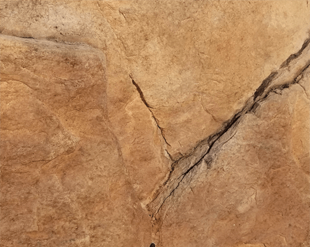 Western sandstone cast rock color
