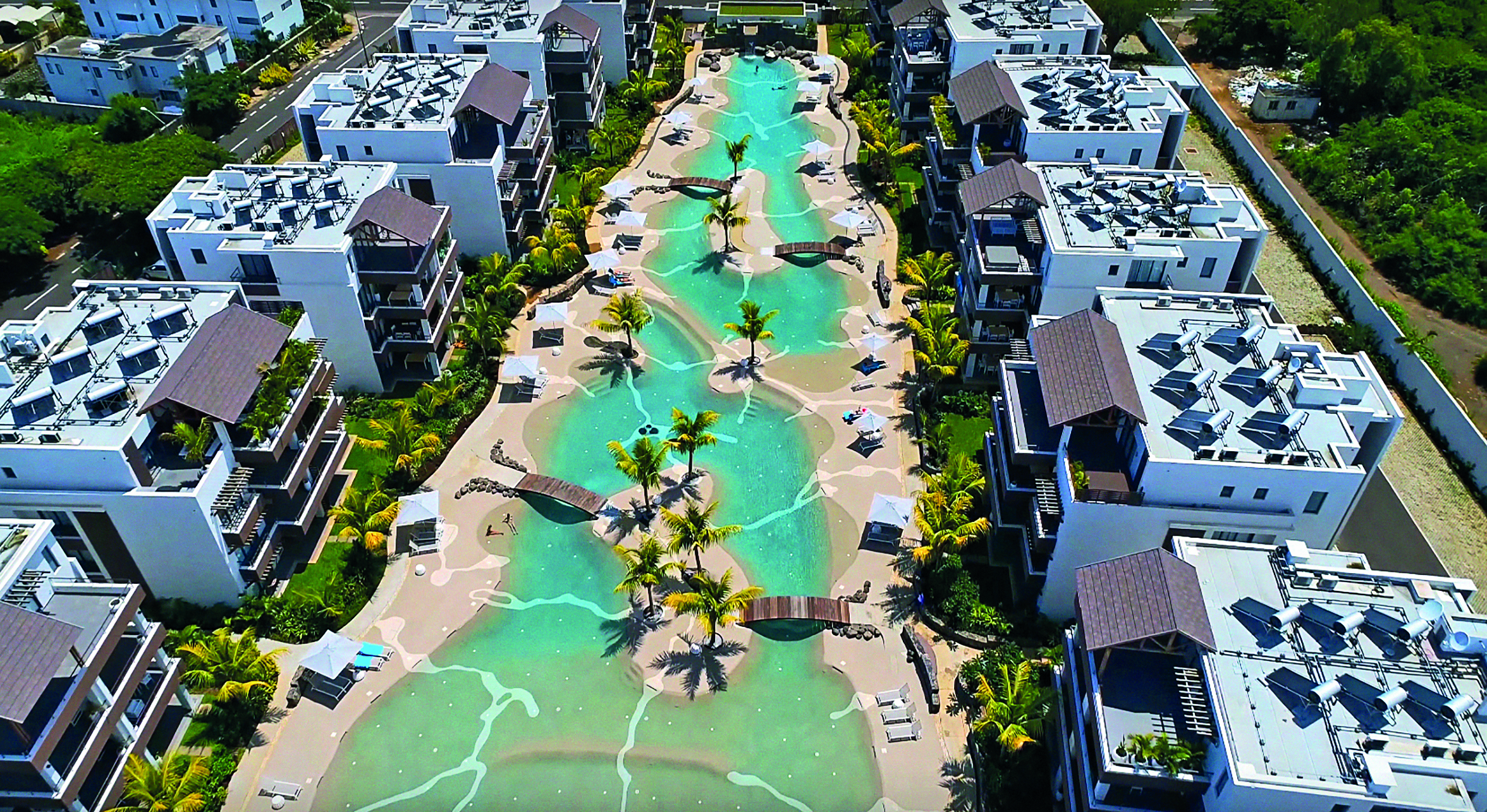 Bio.design pool at a resort in Mauritius