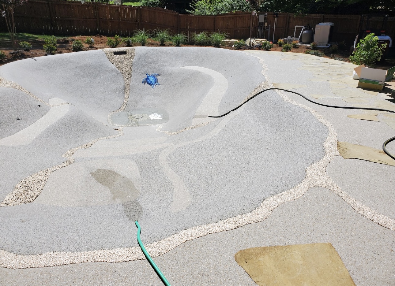Sand sculpted pool by Blue Lagoon