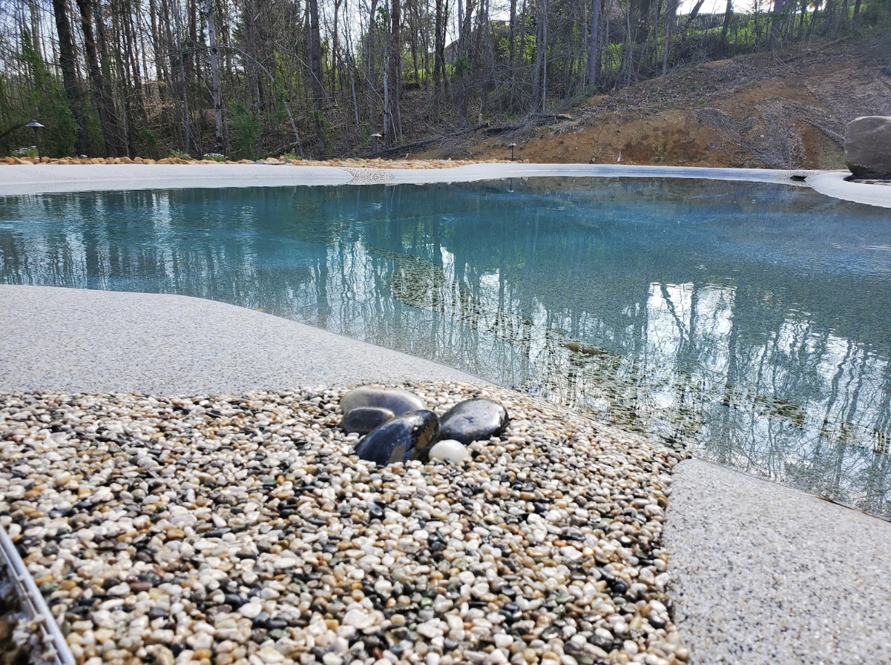Sand sculpted pool by Blue Lagoon