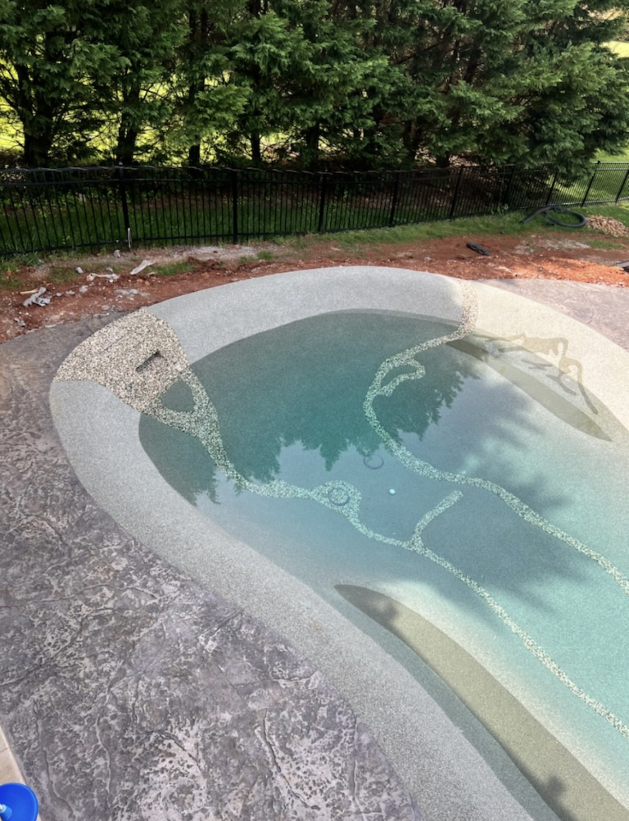 Sand sculpted pool by Blue Lagoon