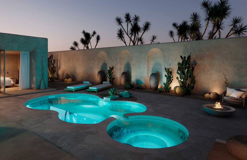 Axiom 12 Deluxe fiberglass pool by Latham