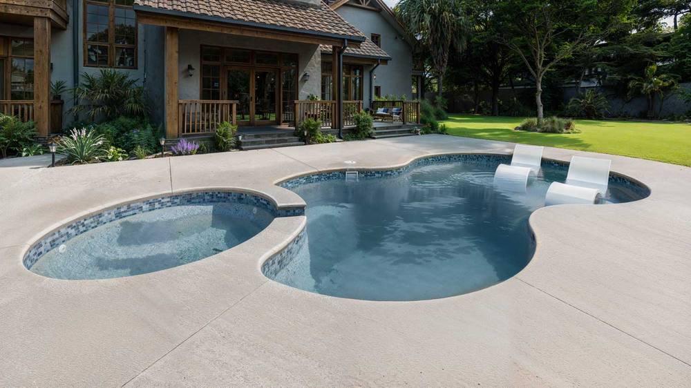 Axiom 14 Deluxe fiberglass pool by Latham