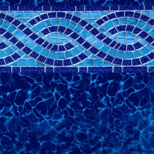 Del Mar / Cobalt Fusion vinyl pool liner pattern