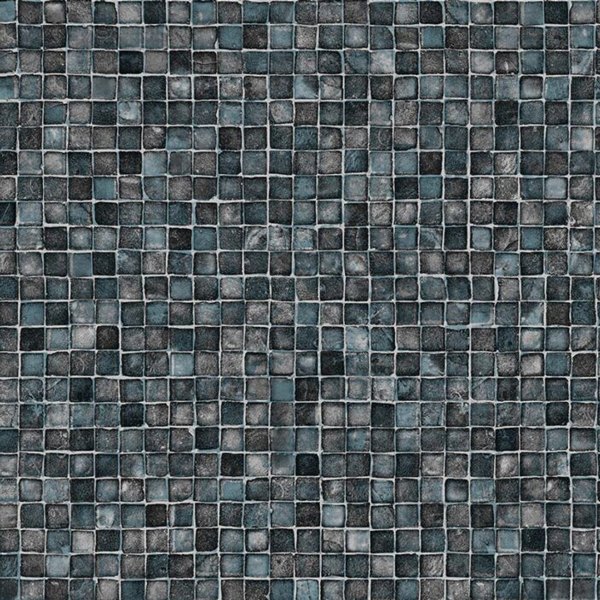 Grey Mosaic vinyl pool liner pattern