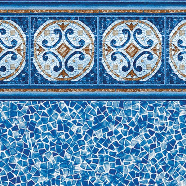 Hampton / Seaglass vinyl pool liner pattern