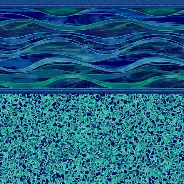 Island Wave / Terrazzo Caribbean vinyl pool liner pattern