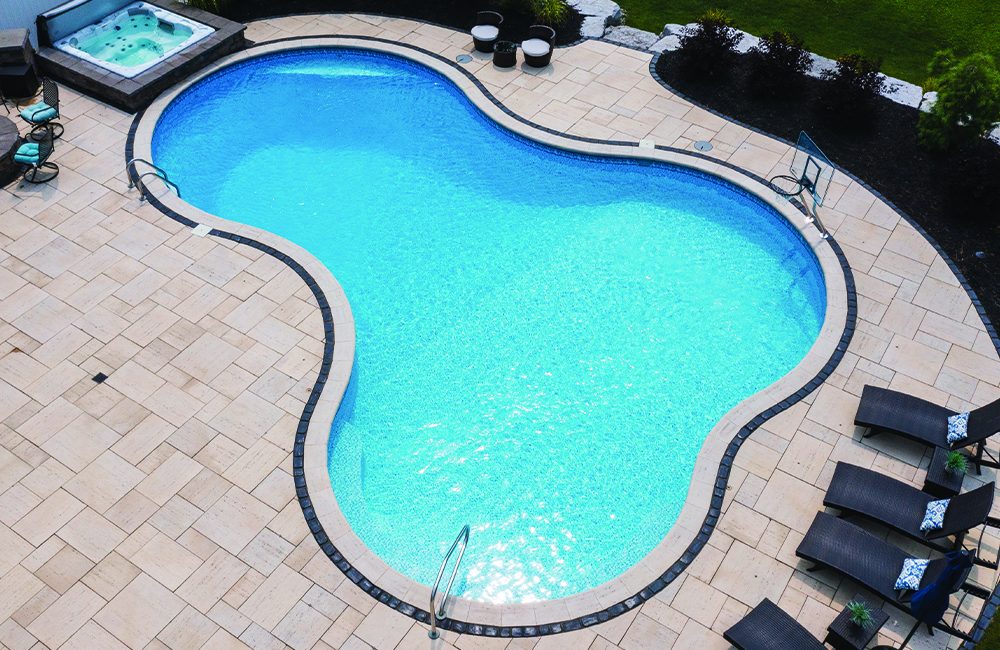 Lagoon vinyl liner pool shape