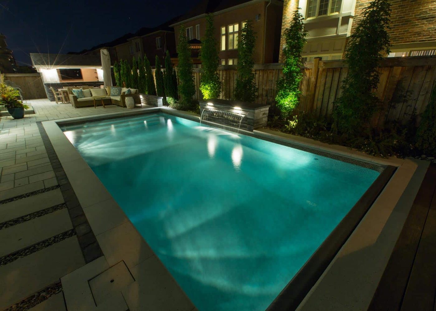 Rectangle vinyl liner pool shape