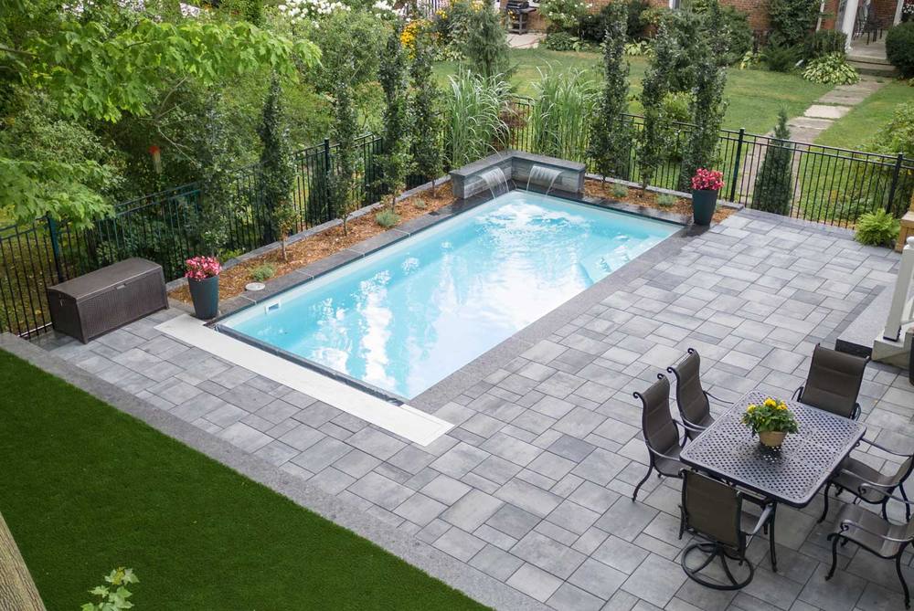 Sirius fiberglass pool by Latham