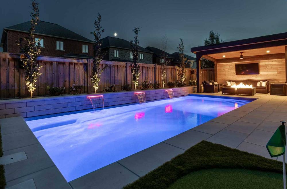 St. Thomas fiberglass pool by Latham