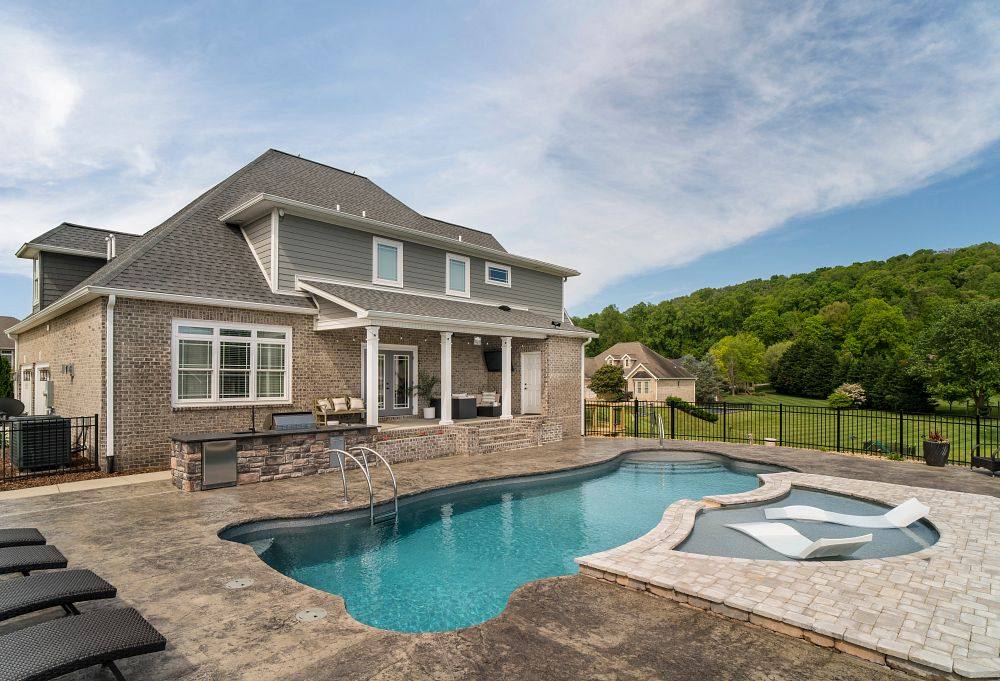Synergy fiberglass pool by Latham
