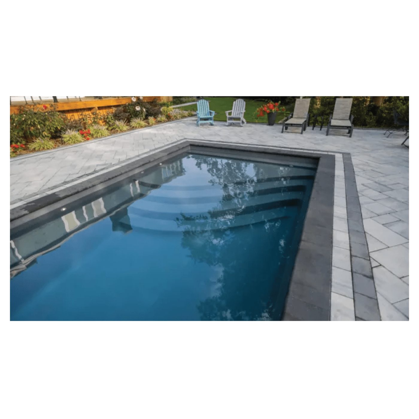 The Bliss fiberglass pool by Imagine Pools