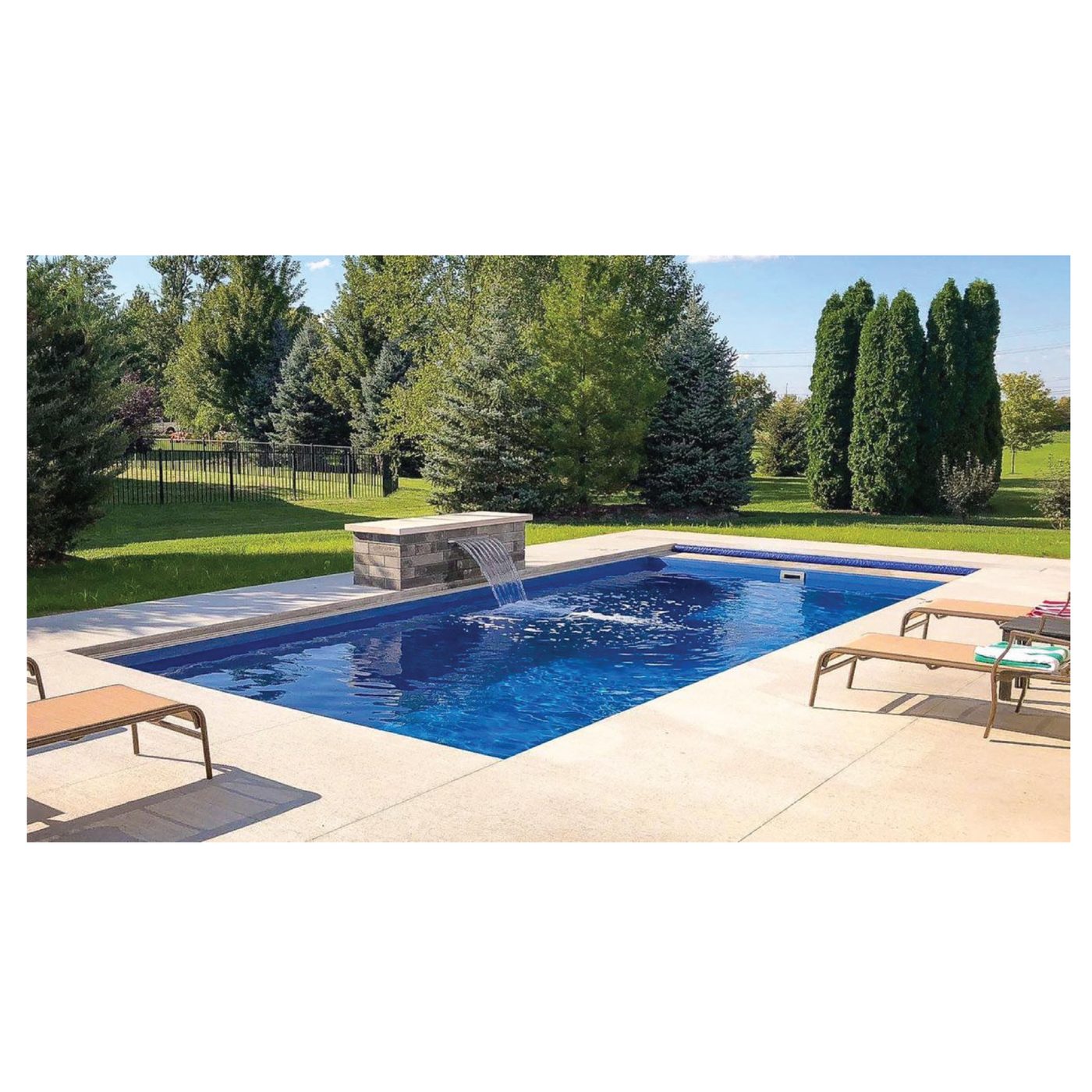 The Freedom fiberglass pool by Imagine Pools